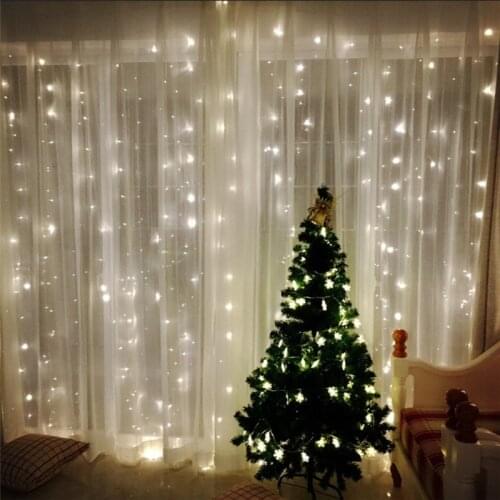 3M LED curtain fairy tale string lights fairy tale lights LED Christmas lights garland wedding home window party decoration 5z