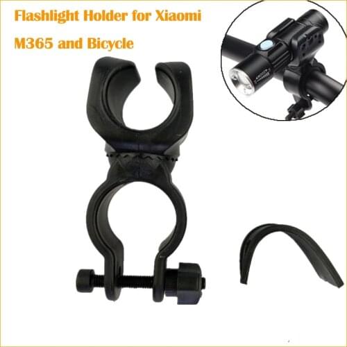 360°Adjustable Rtating Flashlight Light Holder Bracket with Gasket for Xiaomi M365 Electric Scooter Mount Bicycle Bike Parts