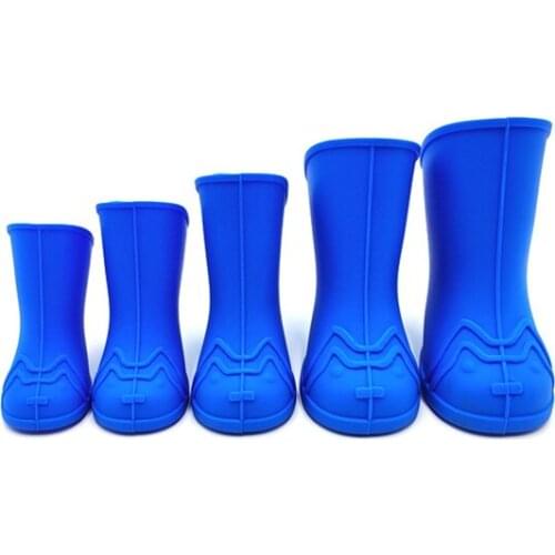 4Packs Pet Dog Cat Puppy Shoes Silicone Waterproof Pet Rain Boots Anti-Slip Skidproof Elastic Protective Pet Shoes