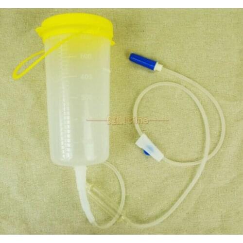 600ml Home Medical coffee enema bag barrel bottle defecation bowel colon hydrotherapy spa instrument constipation detoxification