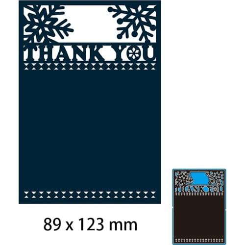 89*123mm Thank You Flower New Cutting Dies Scrapbook Decoration Embossing Paper Craft Album Card Punch Knife Mold