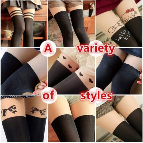 Girl childrens tights cute pantyhose childrens lovely tattoo tights for frail колготы для девочек pantimedias 여자 גרביון ילדות