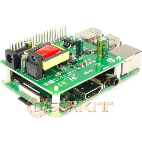 DSLRKIT 5V 12V PoE HAT Raspberry Pi 4 4B 3B+ 3B Plus 3.5in Hard Disk Drive LED 26Watt
