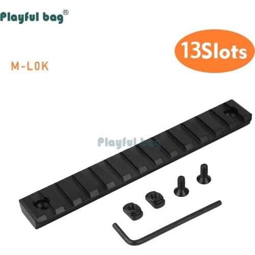 Playful bag 10pcs/set M-LOK 13 Slots Handguard Rail Upgrade Material Rail CS Refitting Accessory DIY Toys Whole Sale LA05