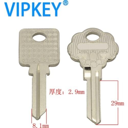 B210 Single row double tooth bottom 2 blank key door key