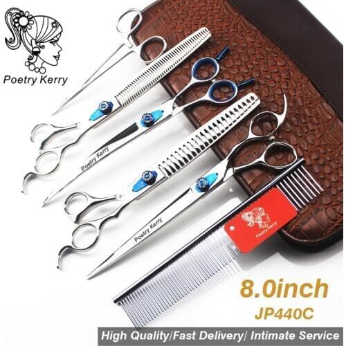 8.0 inch pet grooming kit high-end scissors set JP440C hair care & styling dog scissors