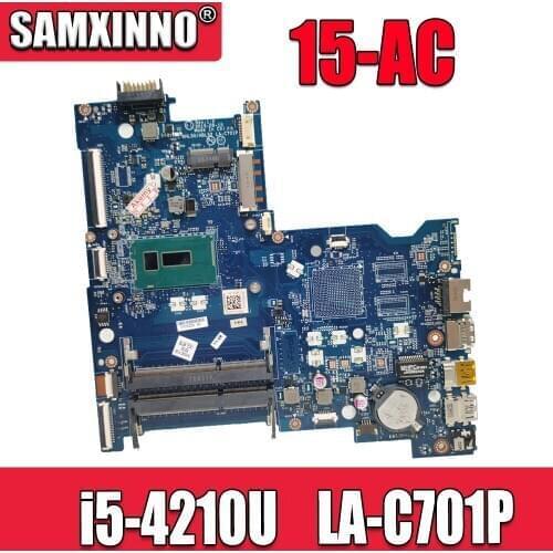LA-C701P AHL50 ABL52 For HP 15-AC 839543-601 839543-001 839543-501 Laptop Motherboard with SR1EF i5-4210U DDR3L