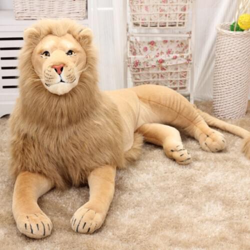 Cartoon Lion Huge Simulation Stuffed Animals Giant Large Plush Toy Gift for Kids High Quality Christmas Children Toy AA50MR