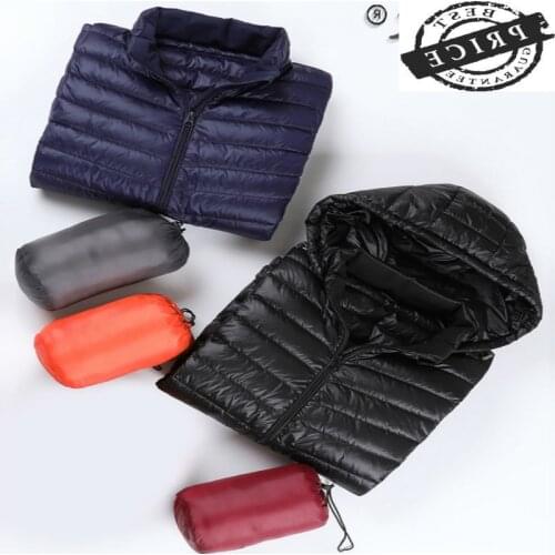 Mens Down Jacket Mens Clothing Ultra Light Down Jacket Men Autumn Winter Coat Hooded 2021 Casacos Masculino YLC-1201 Pphaaa