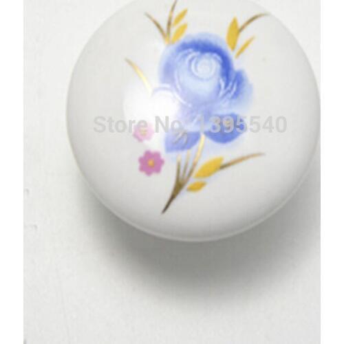 New 2pcs 32mm Ceramic Cabinet Drawer Knob Cupboard Kitchen Knobs Bedroom Wardrobe Closet Handle Dresser Pulls Shoesbox Pulls