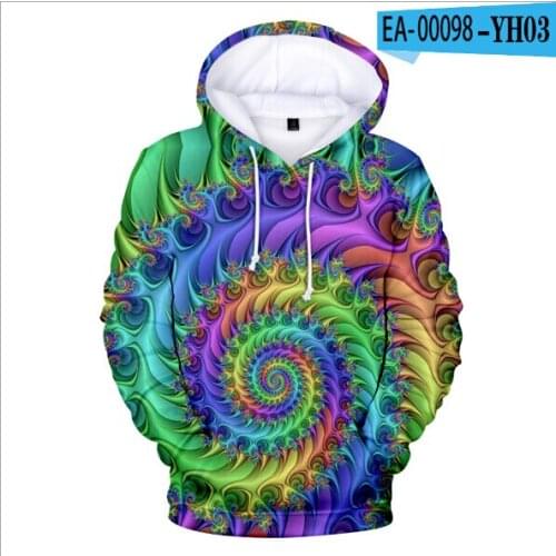 2020 New Style Tie dye Flashbacks 3D Hoodies Mens/Womens colorful psychedelic Tie dye 3d print Mens Pop Hooded kids Sweatshirts