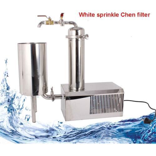 New 304 Stainless Steel Wine Water Filter Removal of Impurities High Quality Filter Machine 750W 220V/50hz white sprinkle Chen