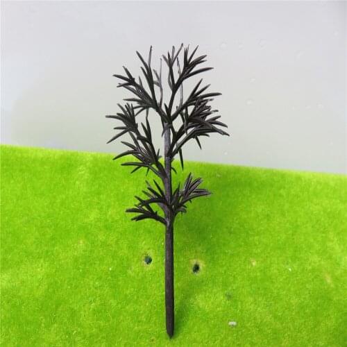 10PCS/lot 9cm N Ho Scale Plastic Miniature Model Trees For Building Trains Railroad Layout Scenery LandscapeAccessories