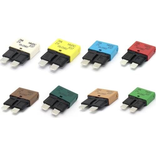 28V Medium Number Manual Reset Circuit Breaker Blade Fuse Car Truck Motorcycle