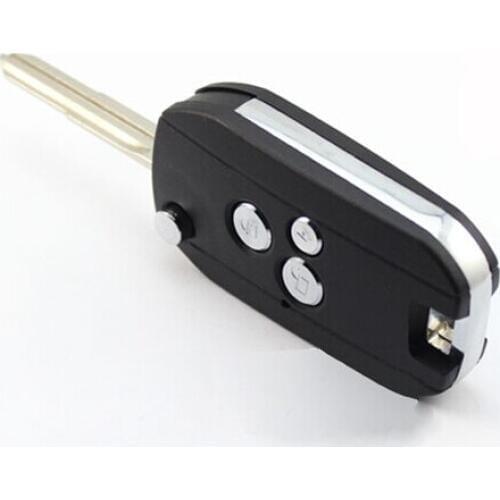 Blank modified flip folding remote key shell for Hyundai Rohens Coupe 3 Buttons FOB Car Key Case