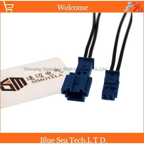 Good quality 2Pin car speaker plug,Auto stereo plug,Car lamp connector with 10cm cable for BMW X1 X5 etc. car ect