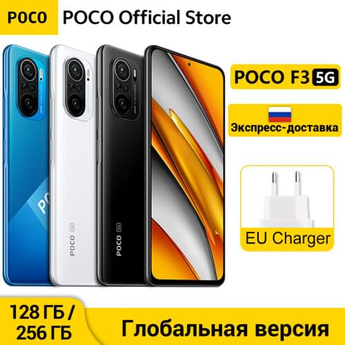 [World Premiere In Stock] Global Version POCO F3 5G Smartphone Snapdragon 870 Octa Core 6GB 128GB 6.67" 120Hz E4 AMOLED Display