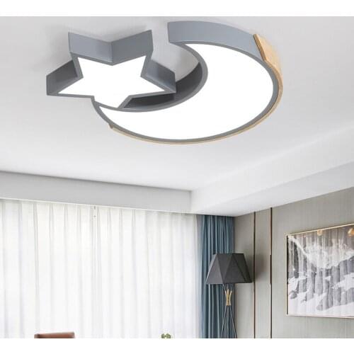 Modern new childrens room bedroom lamp macaron creative led ceiling lamp kindergarten lighting