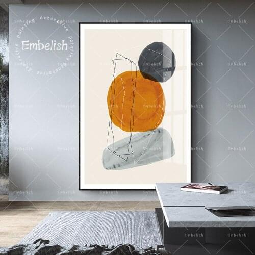 Embelish Minimalist Colorful Stones Nordic Style Home Decor Pictures For Living Room Wall Art Poster HD Canvas Painting Posters