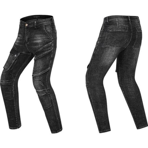 Four seasons locomotive anti-fall protective gear knee pads cowboy motorcycle riding pants racing outdoor racing pants men and w