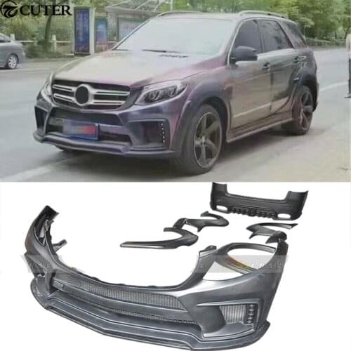W166 GLE 320 400 Car body kit FRP Unpainted front bumper rear bumper for Mercedes Benz W166 GLE 400 WALD BODY KIT