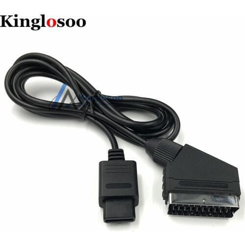 1.8M Games Video SCART RGB Wire cable replacement part for Nintendo 64 N64 SNES NGC console NTSC PAL