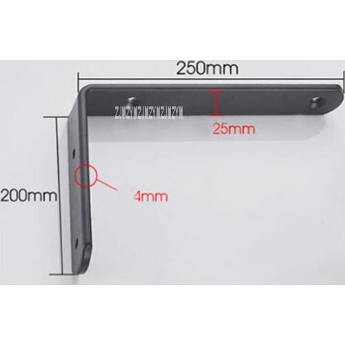 2pcs/lot High Quality Triangle Bracket Wall Shelf Loaded L-type Right Angle Iron Shelf Wall Shelf Triangle Stand JCZJ20170111