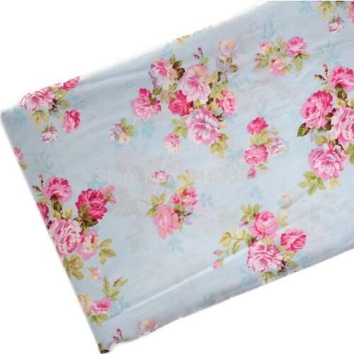 2018 HuaY New B flower cotton twill fabric tecidos para patchwork sewing Pillow dress tissu DIY doll Cloth fabric