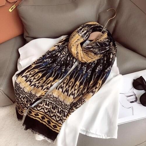 2021 Fashion Cotton Geometry Fringe Scarf Shawls Long Geometric Wrap Hijab Scarves Free Shipping