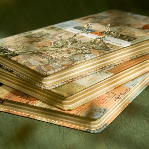 96 Sheets A5 European Vintage Style Notebook Journals DIY Monthly Weekly Daily Planner Study Work Notepad Agenda Stationery Gift