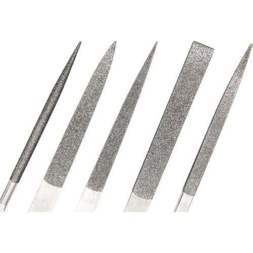 Diamond File 5pcs Strength Steel Multifunction Needle File Sets For Metal Wood Glass Jewelry Mould Processing DIY Tool