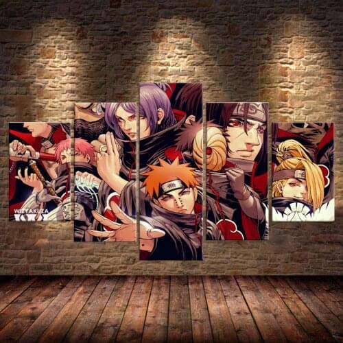 Akatsuki Oil Painting Animation Wallpaper Itachi/Pain Wall Stickers Canvas Art Paint Anime Poster for Wall Decor Home Decoration
