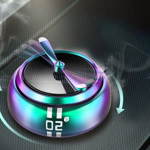 Car Rotating Perfume Suspension Essential Oil Diffuser Air Freshener Replaceable Incense Tablet for Vehicle Decoration