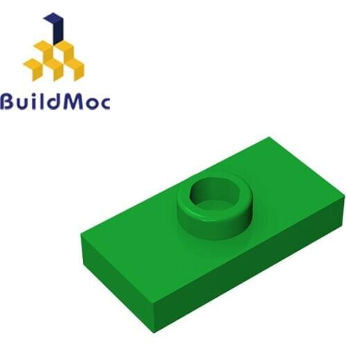 BuildMOC 15573 Compatible Assembles Particles 1x2 two turns one board Building Blocks Parts DIY LO