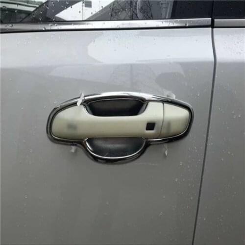 For Kia Sportage 4 QL 2016 2017 2018 Chromer Door Handle Bowl Cover Trim Decoration Frame Sticker Car Styling Accessories
