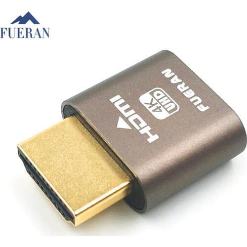 FUERAN HDMI DDC EDID Dummy Plug,Headless Ghost, Display Emulator (Fit Headless-1920x1080 New generation@60Hz)