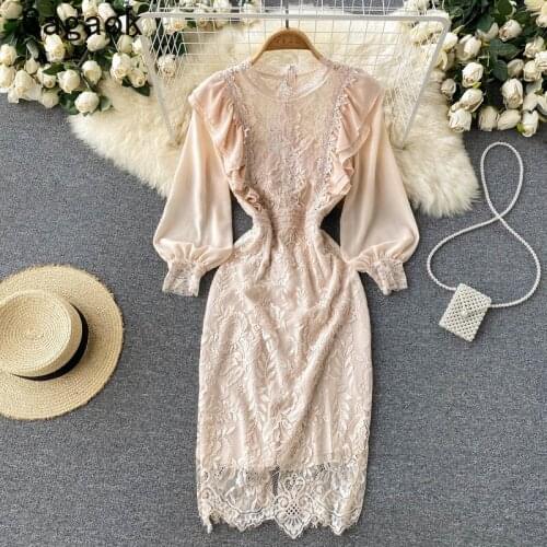 Женские стильные платья Gagaok China At AliExpress