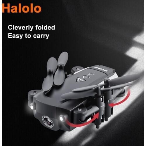 Halolo Mini Foldable RC Drone Toy Altitude Hold helicopter With HD Camera wifi Quadcopter Professional dron Toys for children