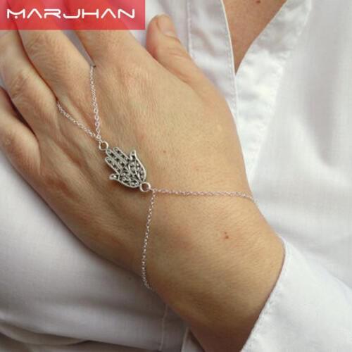 Classic Connection Finger Bracelet Hand Shape Bracelet Silver Plated Jewelry Chain & Link Bracelets for Male and Female