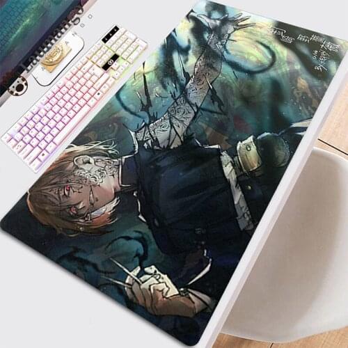 Mause Pad Kawaii Mouse Big Mousepepad Mat Gaming Desk Extended Long Mousepad Non-slip Mat Table Pad Computer Cool Jujutsu Kaisen