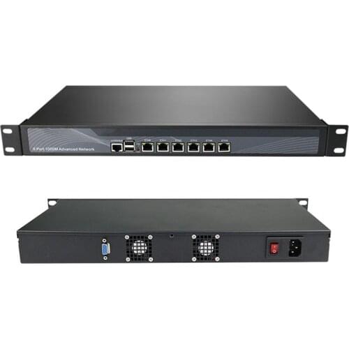 Firewall Mikrotik Openwrt DDWRT Pfsense VPN Network Security Appliance Router PC Intel Core I5 3320M,(6Lan/2USB2.0/1COM/1VGA)