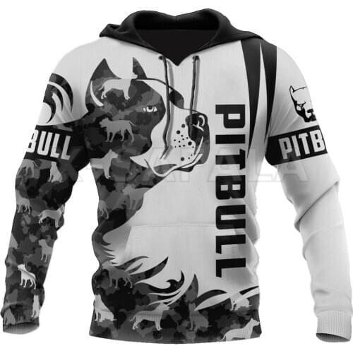 Men Casual 3D Print Hoodie Pitbull Dog Fighter Pullover Sweatshirt Man Women Harajuku Unisex Zip Up Jacket Fashion Streetwear
