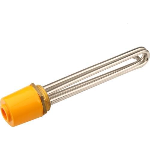 2" Hex Head Electric Heat Pipe 3U Brush Cut Water Heater Pipe 58 mm Brass Flange Heating Element 3000W/4500W/6000W/9000W/12000W