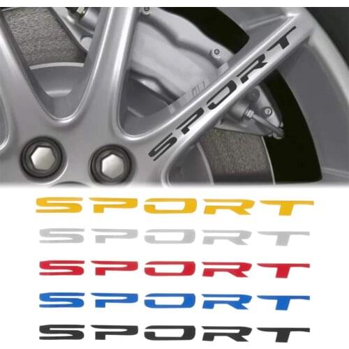 4PC/Set SPORT Style Car Door Rims Wheel Hub Racing Sticker Graphic Decal Automobiles Exterior Accessories