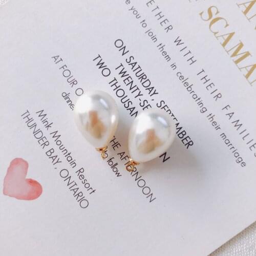 Newest 70pcs 21*13mm Acrylic Jewelry Pearl Charms Fashion Waterdrop Shape DIY Ornament Accessories Earring Necklace Pendants