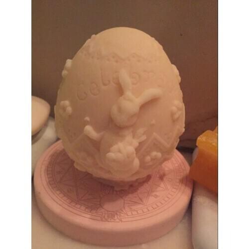 New arrival Silicone mold Easter Bunny Soap candle mold DIY decoration craft clay mold Handmade tools
