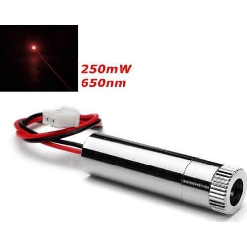 New Focusable Laser Module Red Dot Laser Generator Diode 200-250mW 650nm
