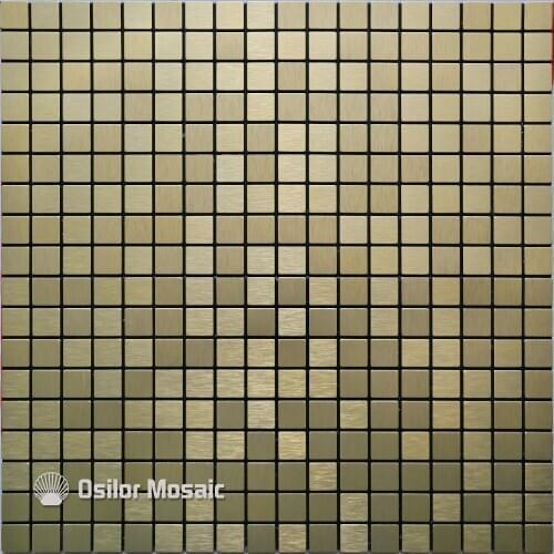 Silver metal mosaic aluminum plastic plate mosaic tiles for kitchen backsplash decoration tiles 2 square meters per lot M007