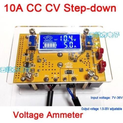 10A LCD DC Adjustable CC CV Step-down Power battery charging LED driver 5v 12v