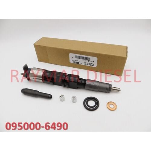 Genuien common rail fuel injector 095000-6490, 095000-6491, 095000-6492 for J-Deere RE529118, RE546781, RE524382